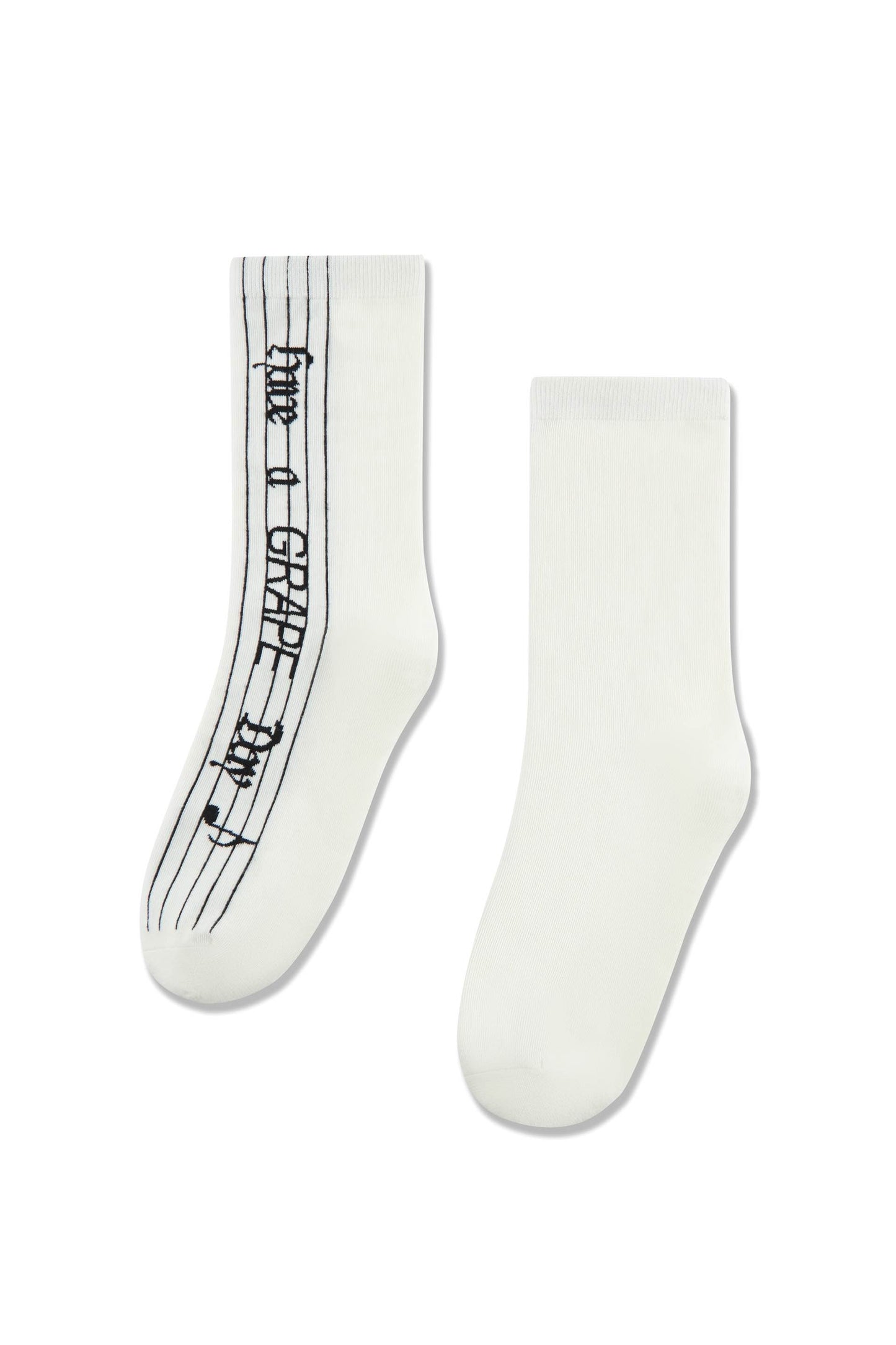 Slogan Crew Socks