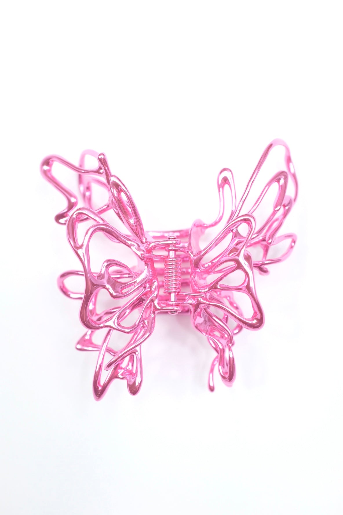 Liquefied metal butterfly hair clamp