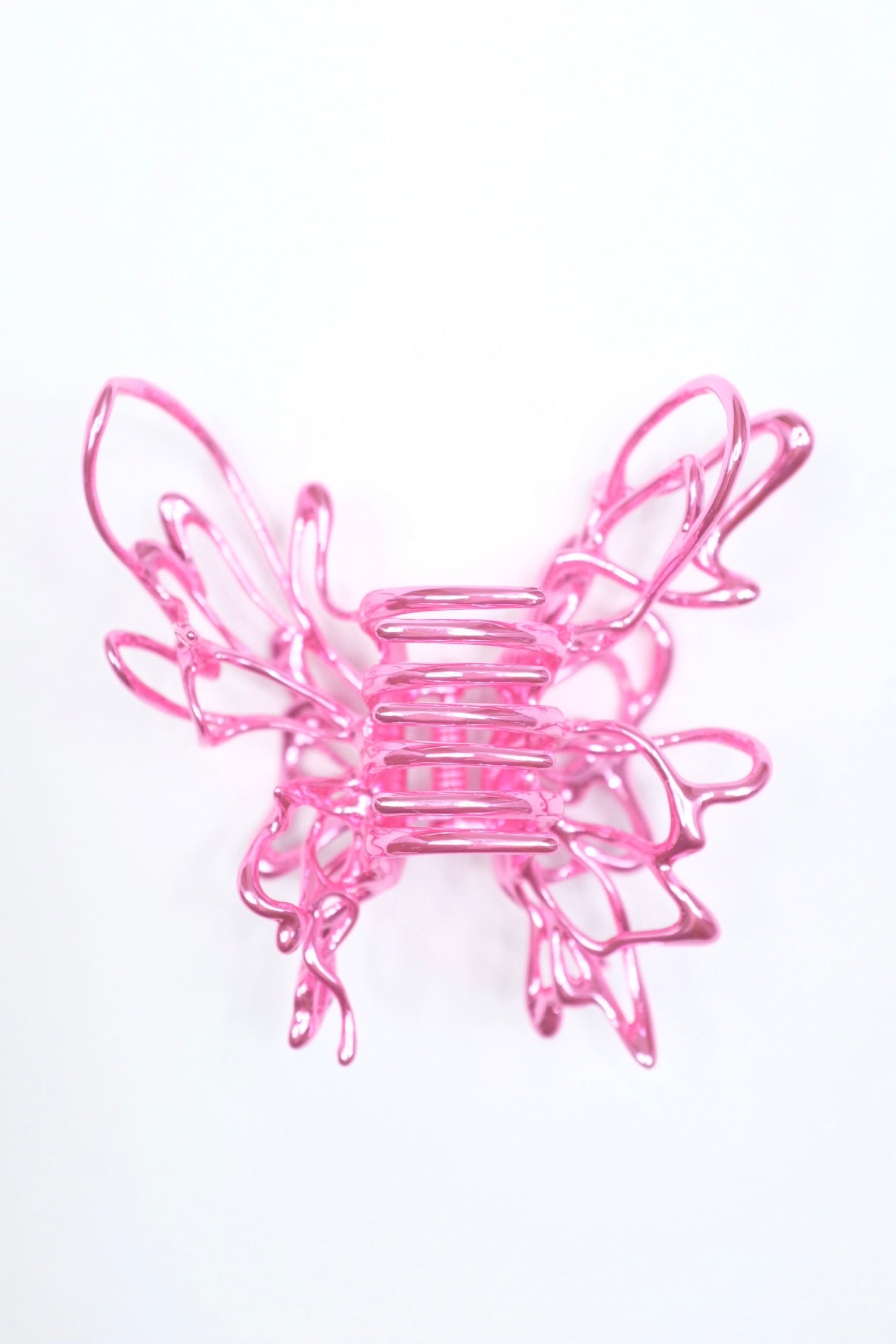 Liquefied metal butterfly hair clamp