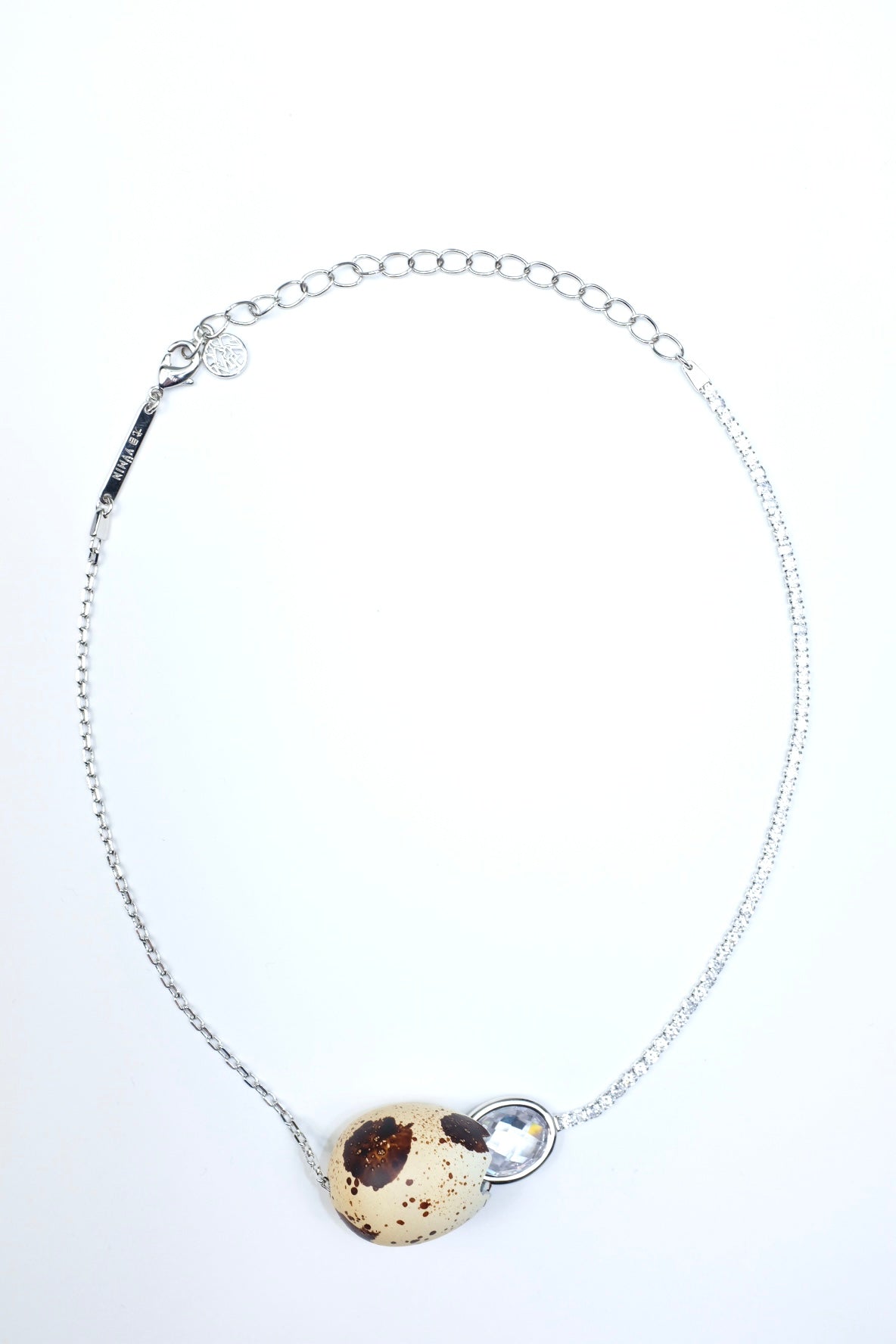 Newborn Gemstone Egg Necklace