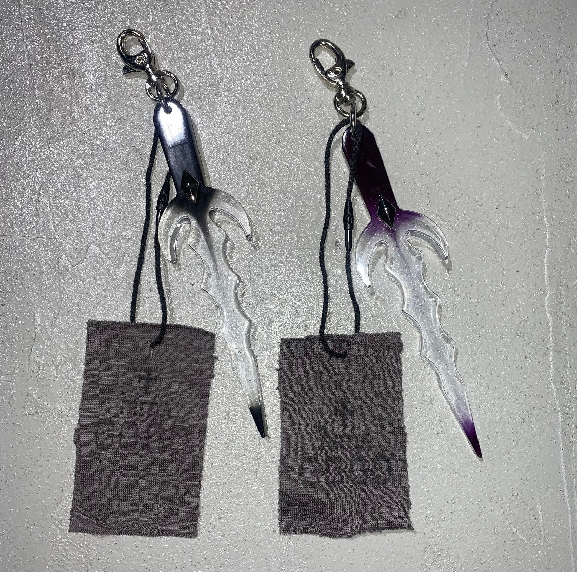 tiny blade key charm