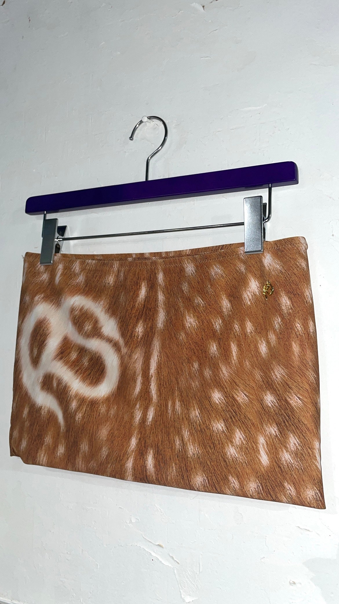 Deer Pattern 'RS' Print Skirt