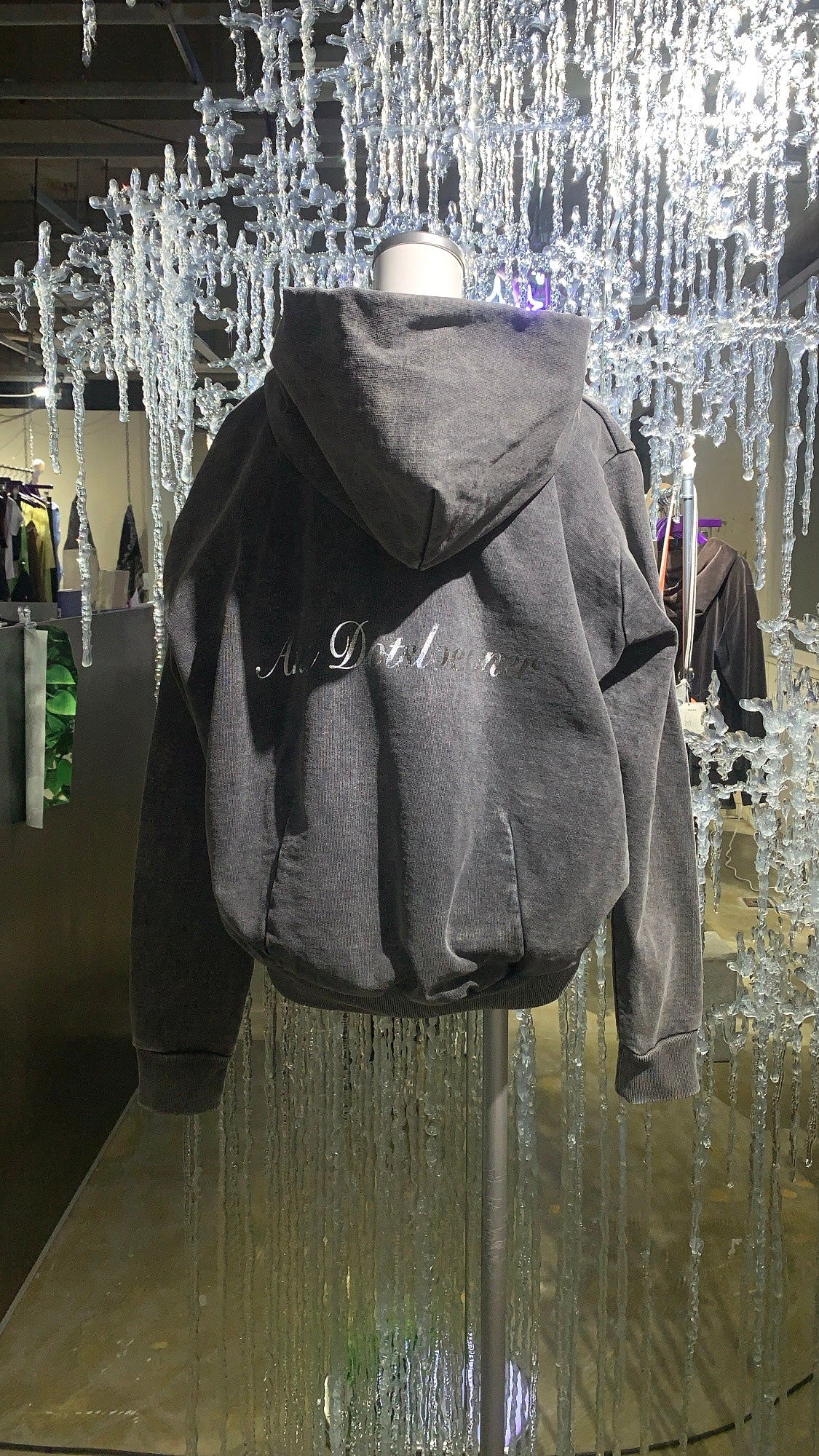 Ans dotsloevener BALLOON HOODIE / GRAY