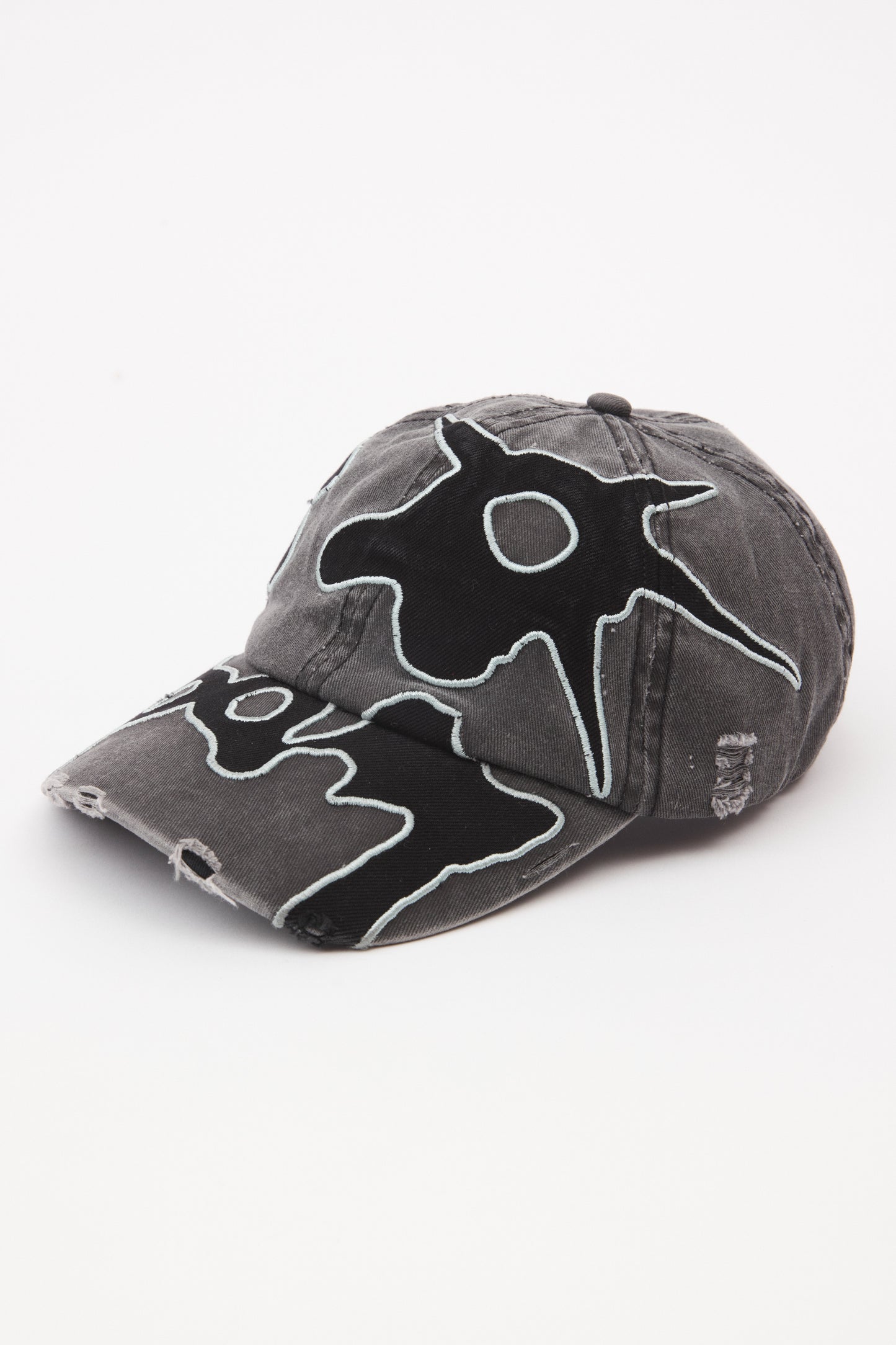 LOOKE DENIM APPLIQUE BASEBALL CAP