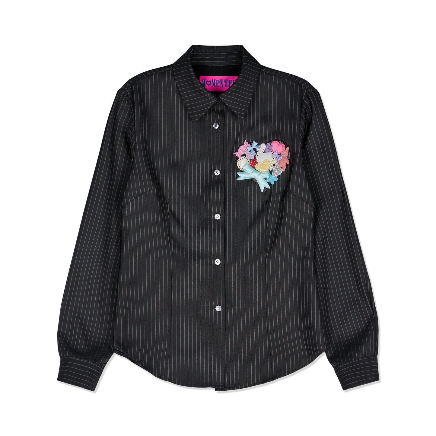 Heart Velcro Stripe Shirt