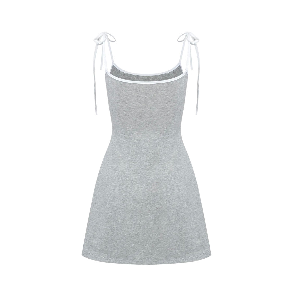 Nodress gray "No cry" crying eyes printed camisole dress