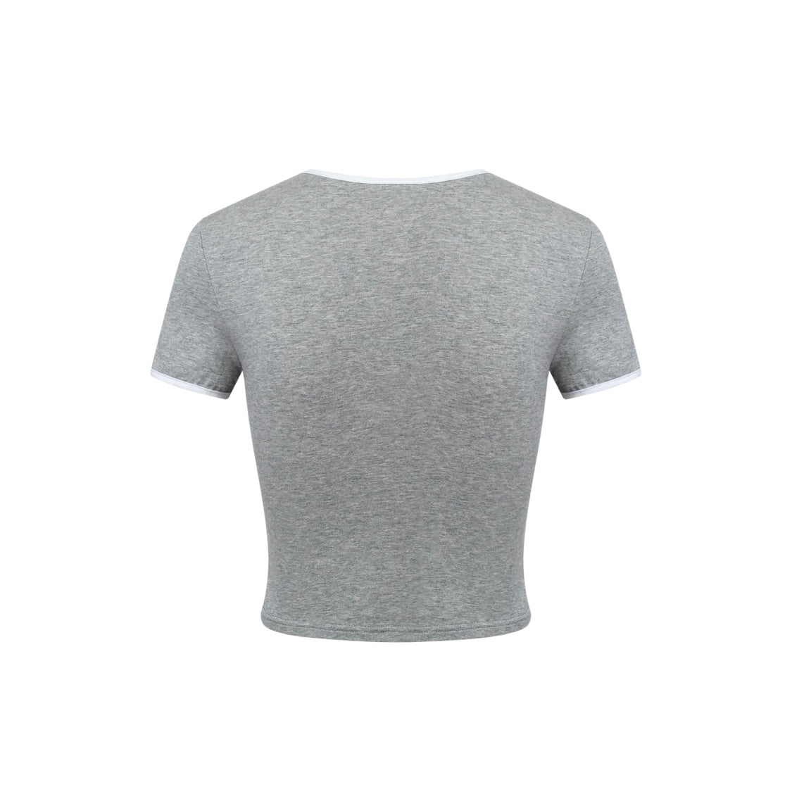 Nodress gray "No cry" crying eyes printed T-shirt