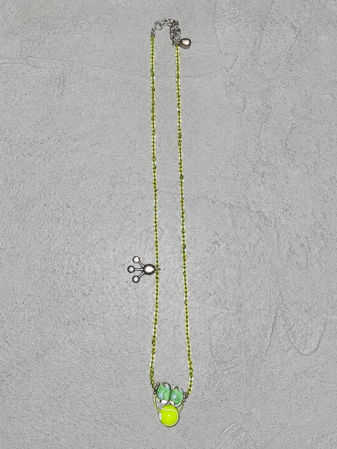 fomulo tennis crystal beads necklace
