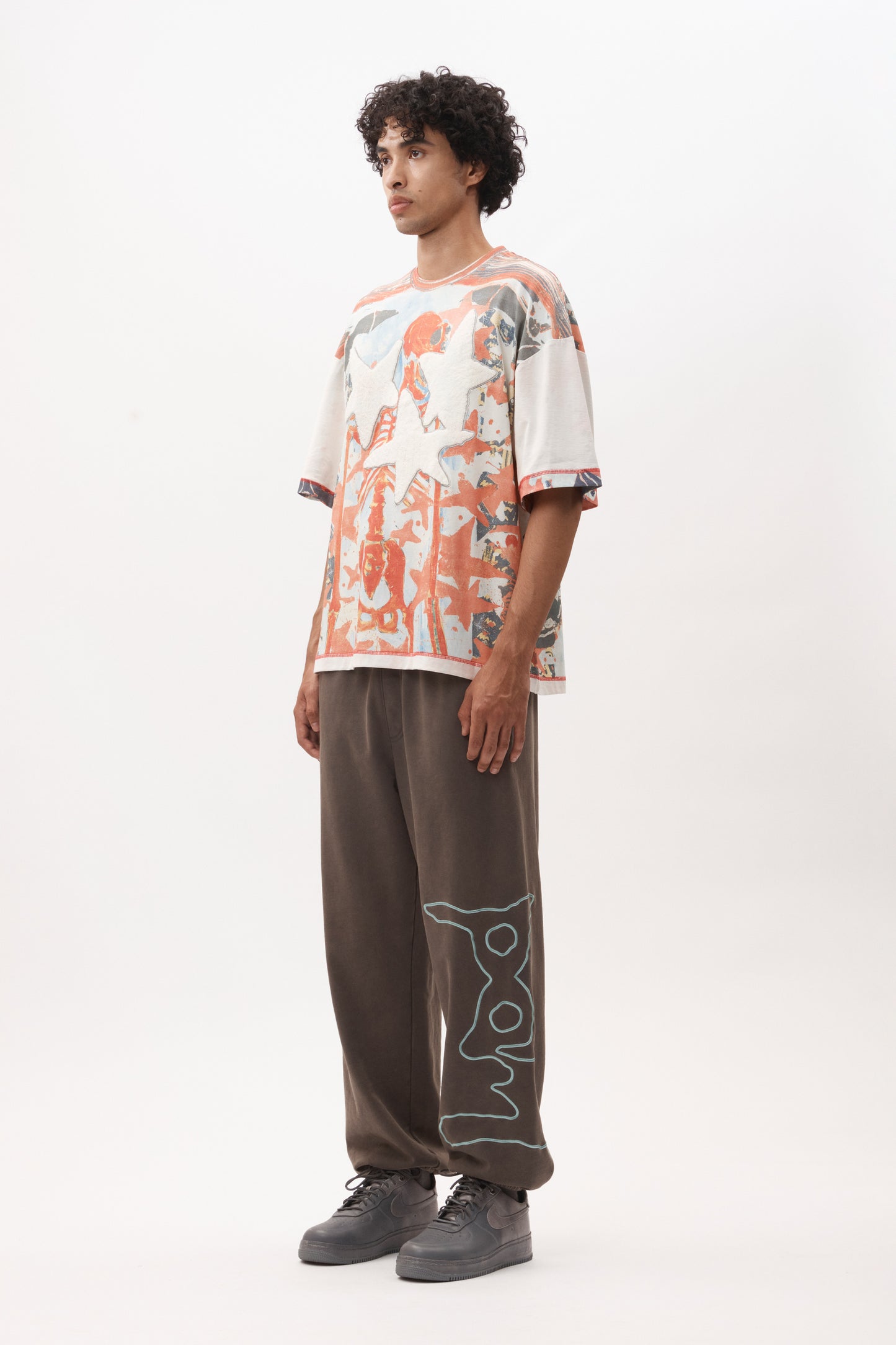 SAND SCRIPT SWEATPANT