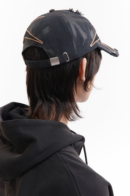 DISTRESSED URCHIN TAG BASEBALL CAP