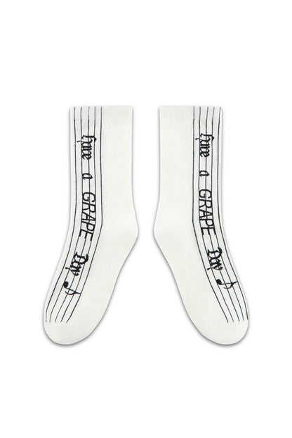 Slogan Crew Socks