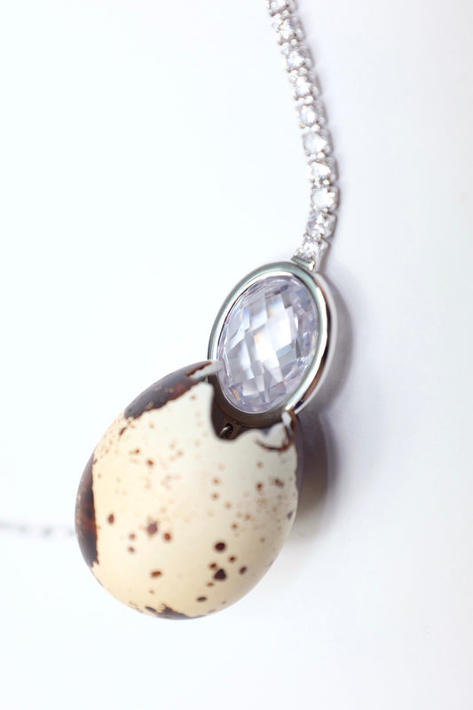 Newborn Gemstone Egg Necklace