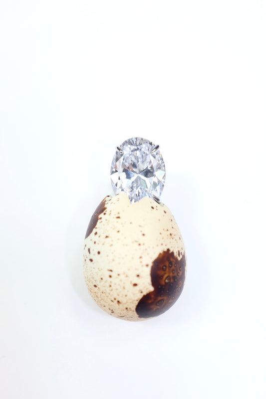Newborn Gemstone Egg Earrings