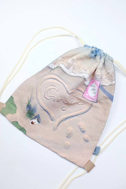 Drawstring Bag (Beach × Hoodie)