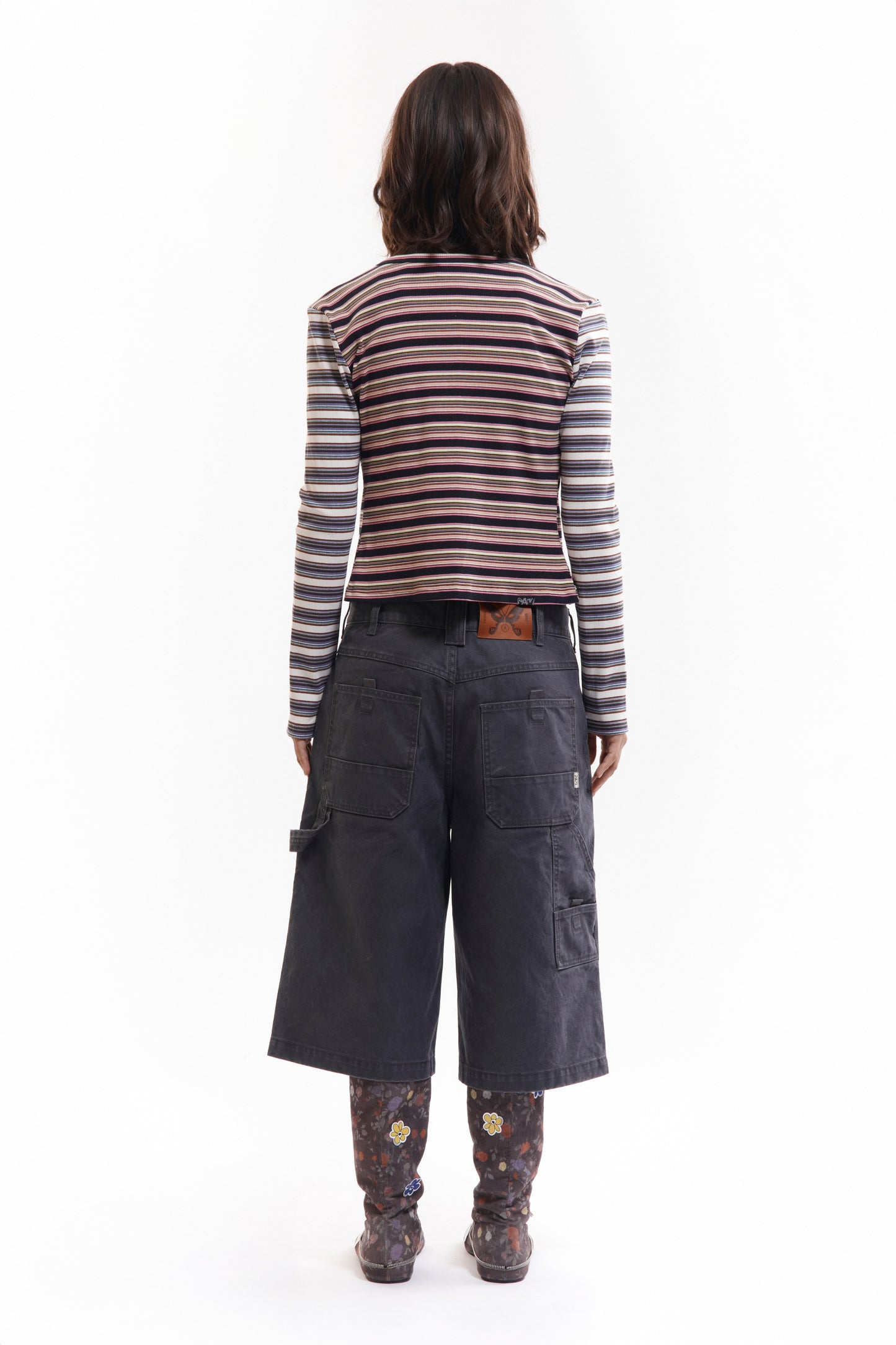 LINE WALKS STRIPED CARDIGAN