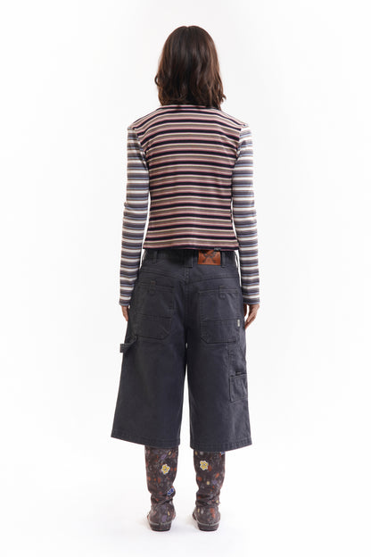 LINE WALKS STRIPED CARDIGAN