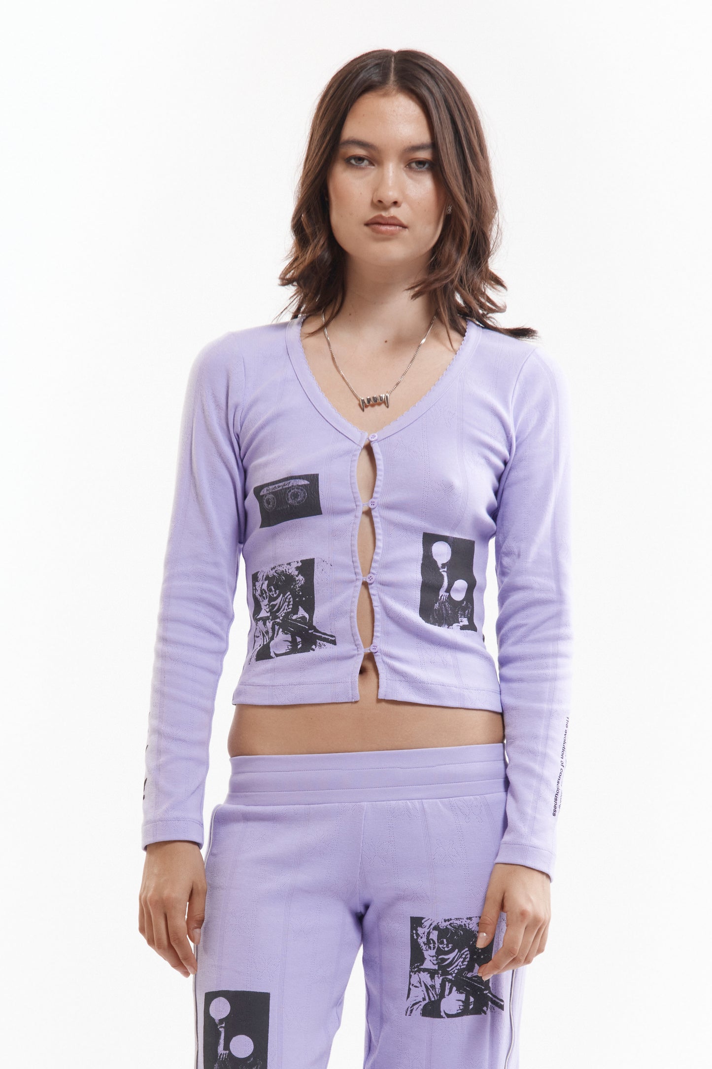 XEROX POINTELLE CARDIGAN