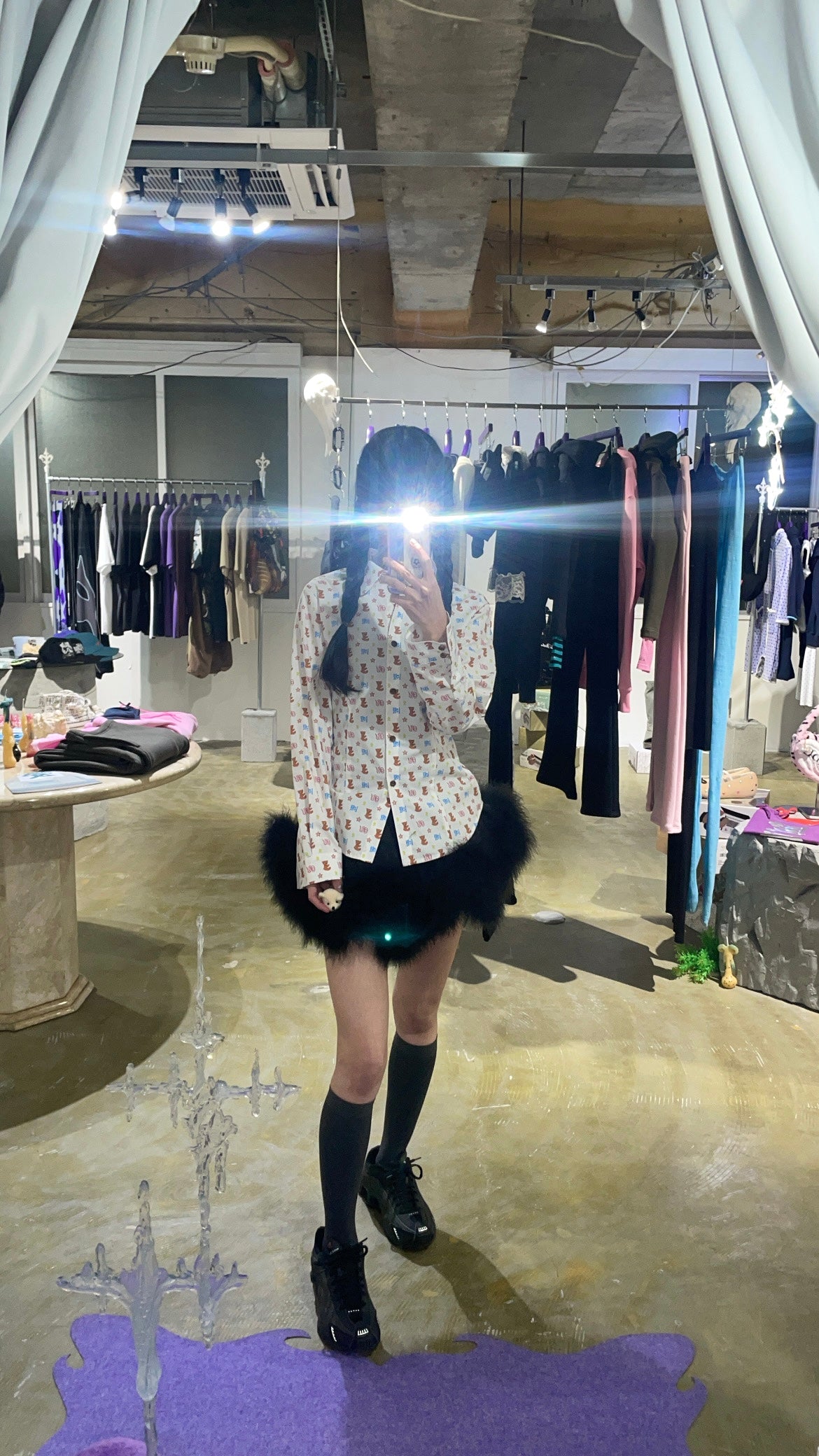 Full Printed Bear Shirt