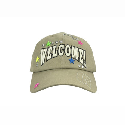Star Stud Canvas Baseball Cap