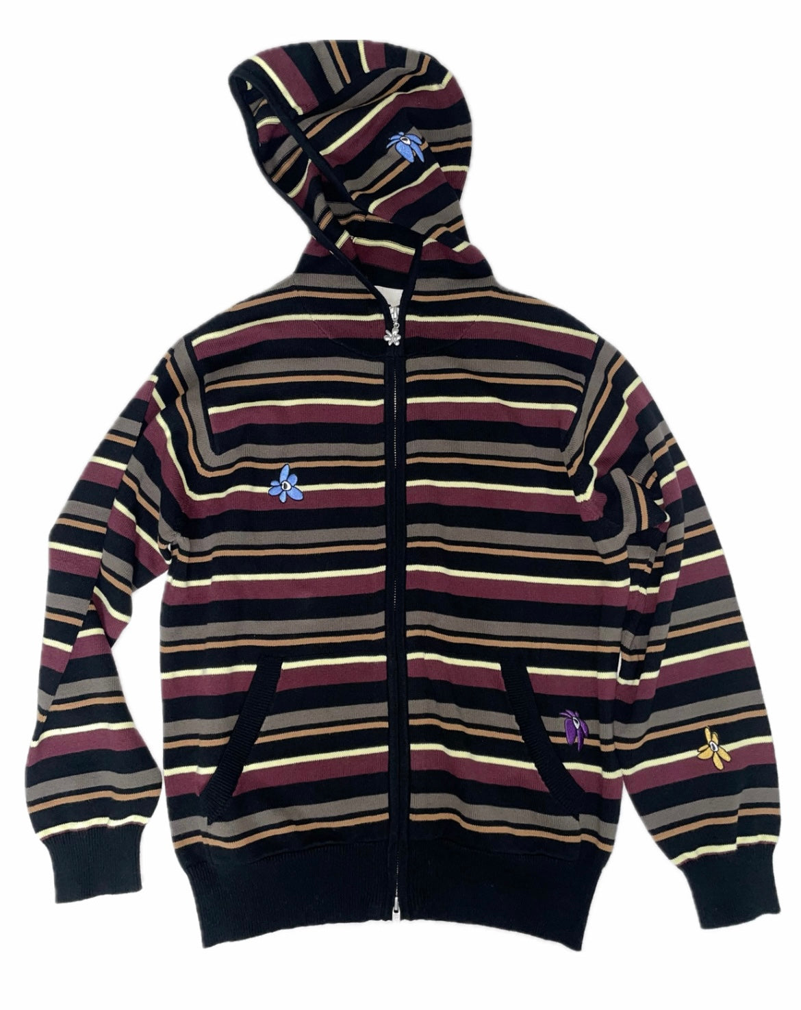 NAMES GO BY HOODED ZIP THRU KNIT