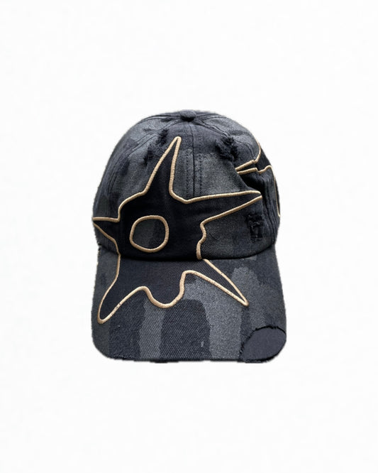 DISTRESSED URCHIN TAG BASEBALL CAP