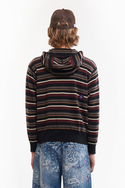 NAMES GO BY HOODED ZIP THRU KNIT