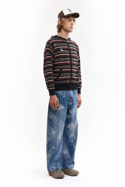 NAMES GO BY HOODED ZIP THRU KNIT