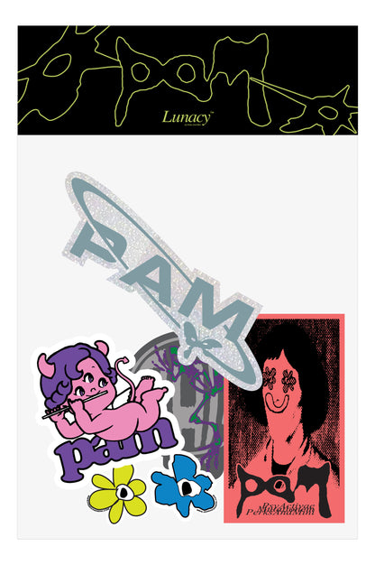 PAM"LUNACY"STICKER PACK