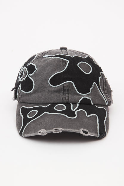 LOOKE DENIM APPLIQUE BASEBALL CAP