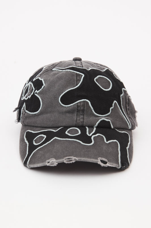 LOOKE DENIM APPLIQUE BASEBALL CAP