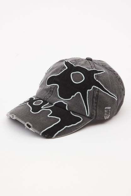 LOOKE DENIM APPLIQUE BASEBALL CAP
