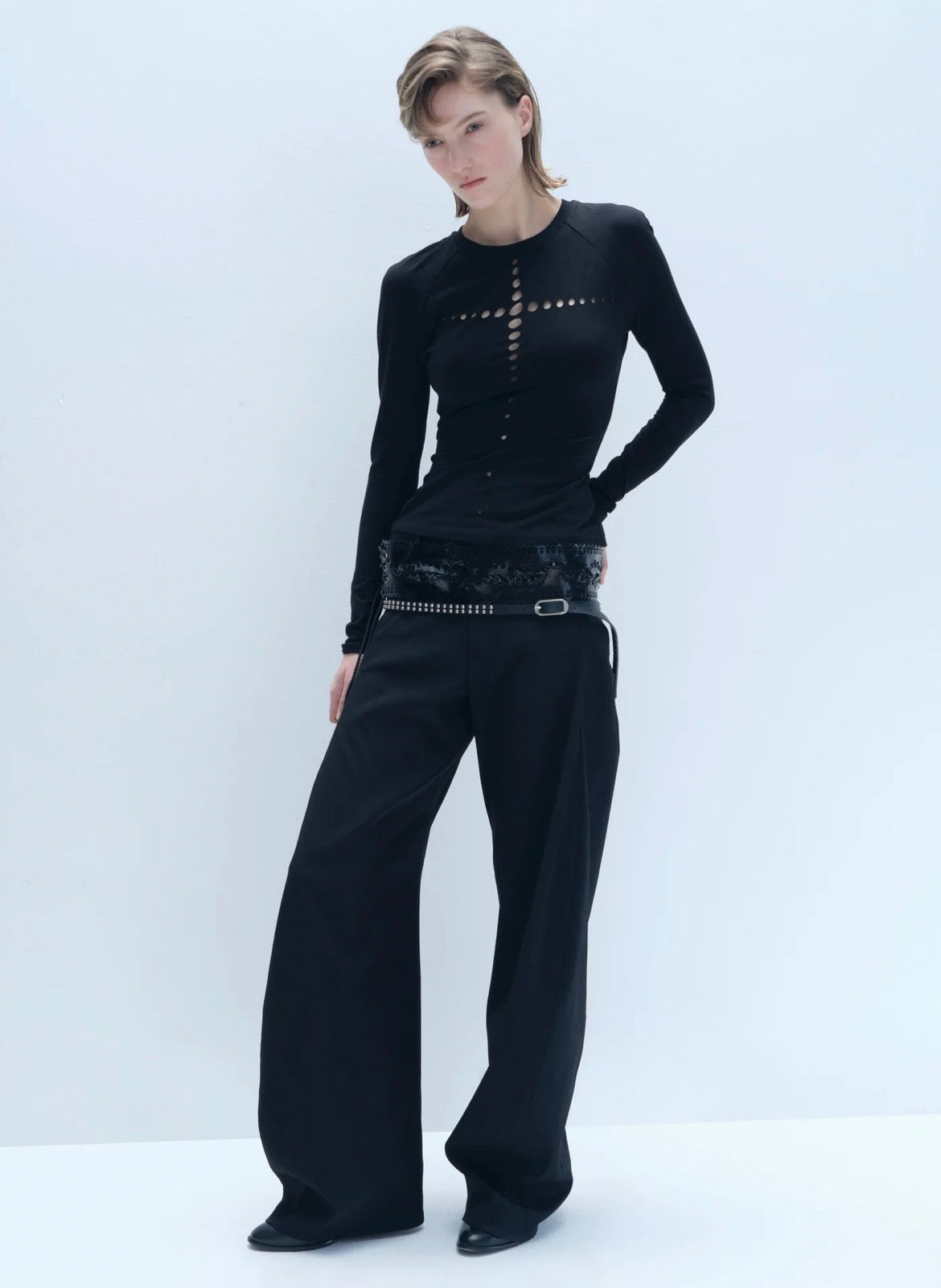 Cross Shaped Laser cut T-shirt