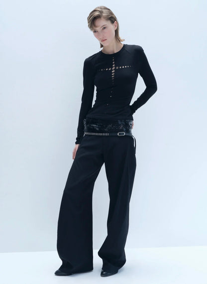 Cross Shaped Laser cut T-shirt
