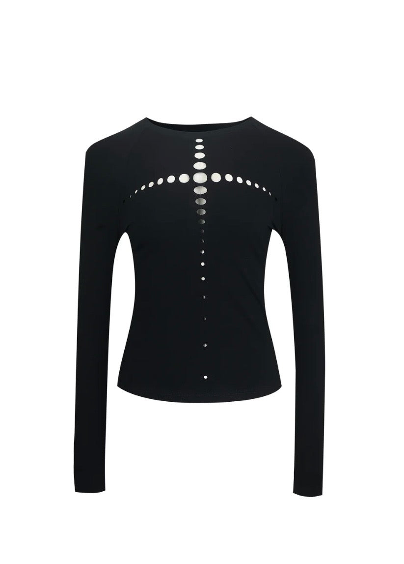 Cross Shaped Laser cut T-shirt