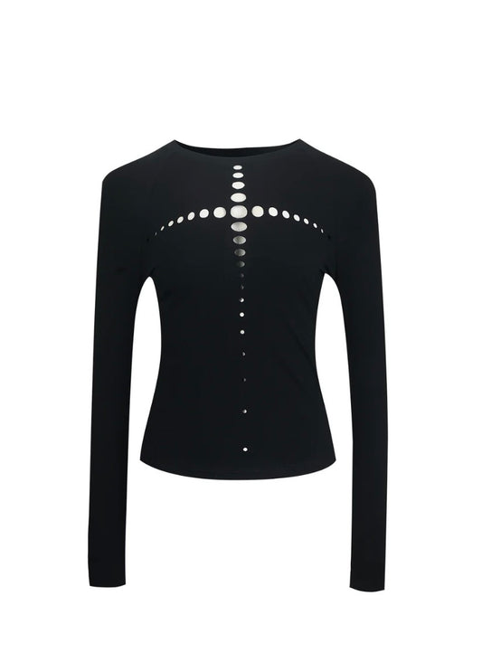 Cross Shaped Laser cut T-shirt