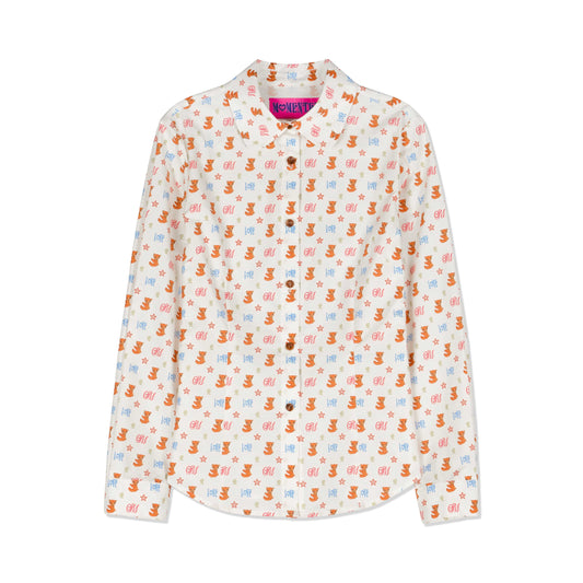 Full Printed Bear Shirt