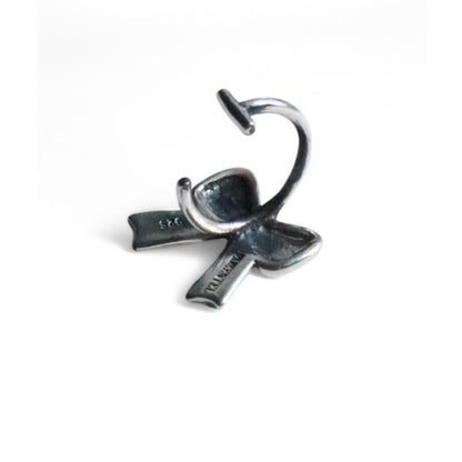 Cubic ribbon lip and ear cuff