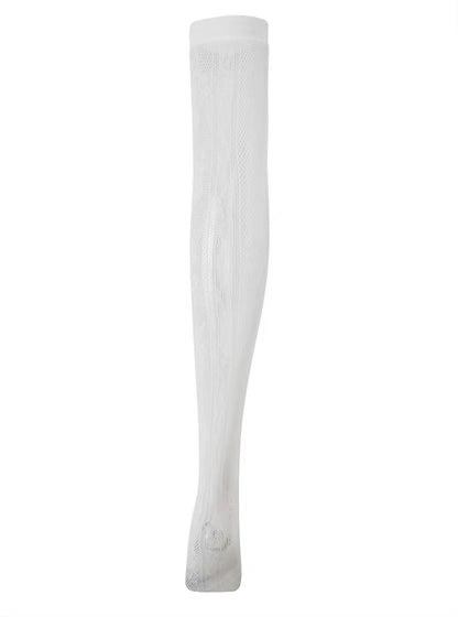 White Bow White Lace Ankle Socks
