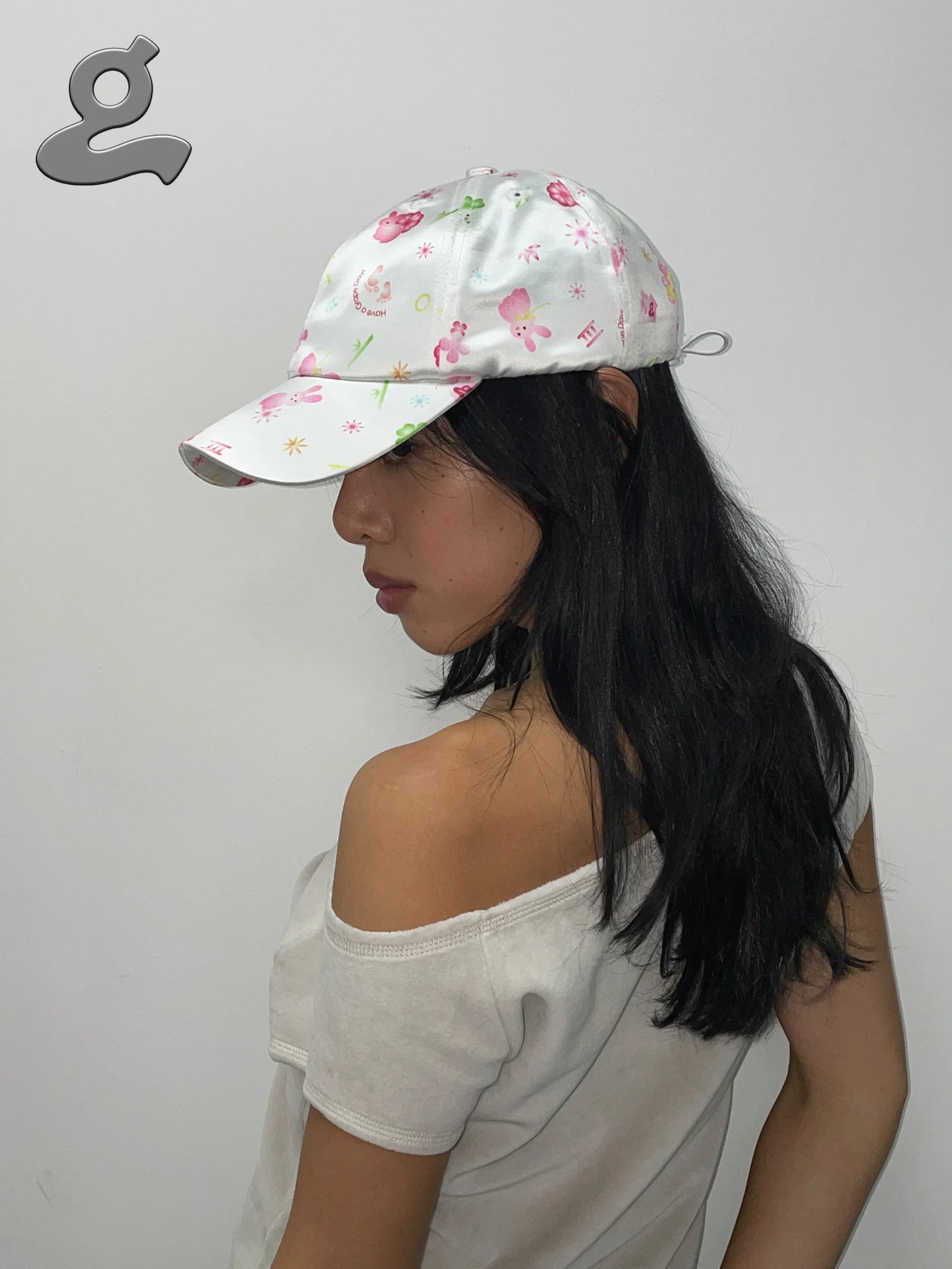 Printed Satin Cap