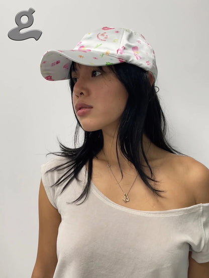Printed Satin Cap