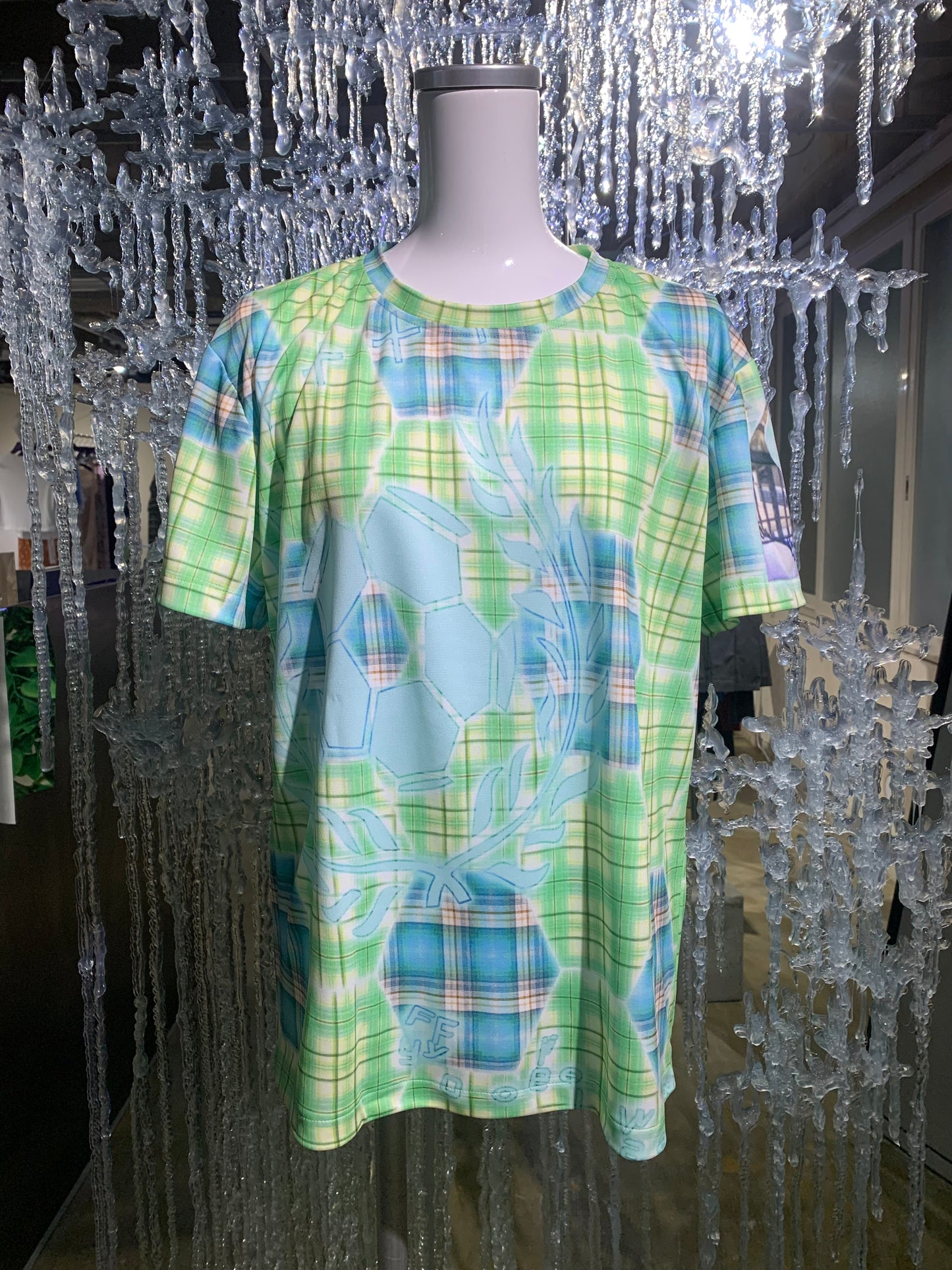 green ball print t shirt