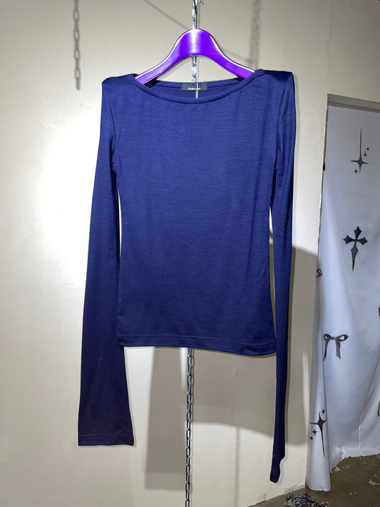 Ans Dotsloevner gathered tops ネイビー Ans Dotsloevner gathered tops ネイビー