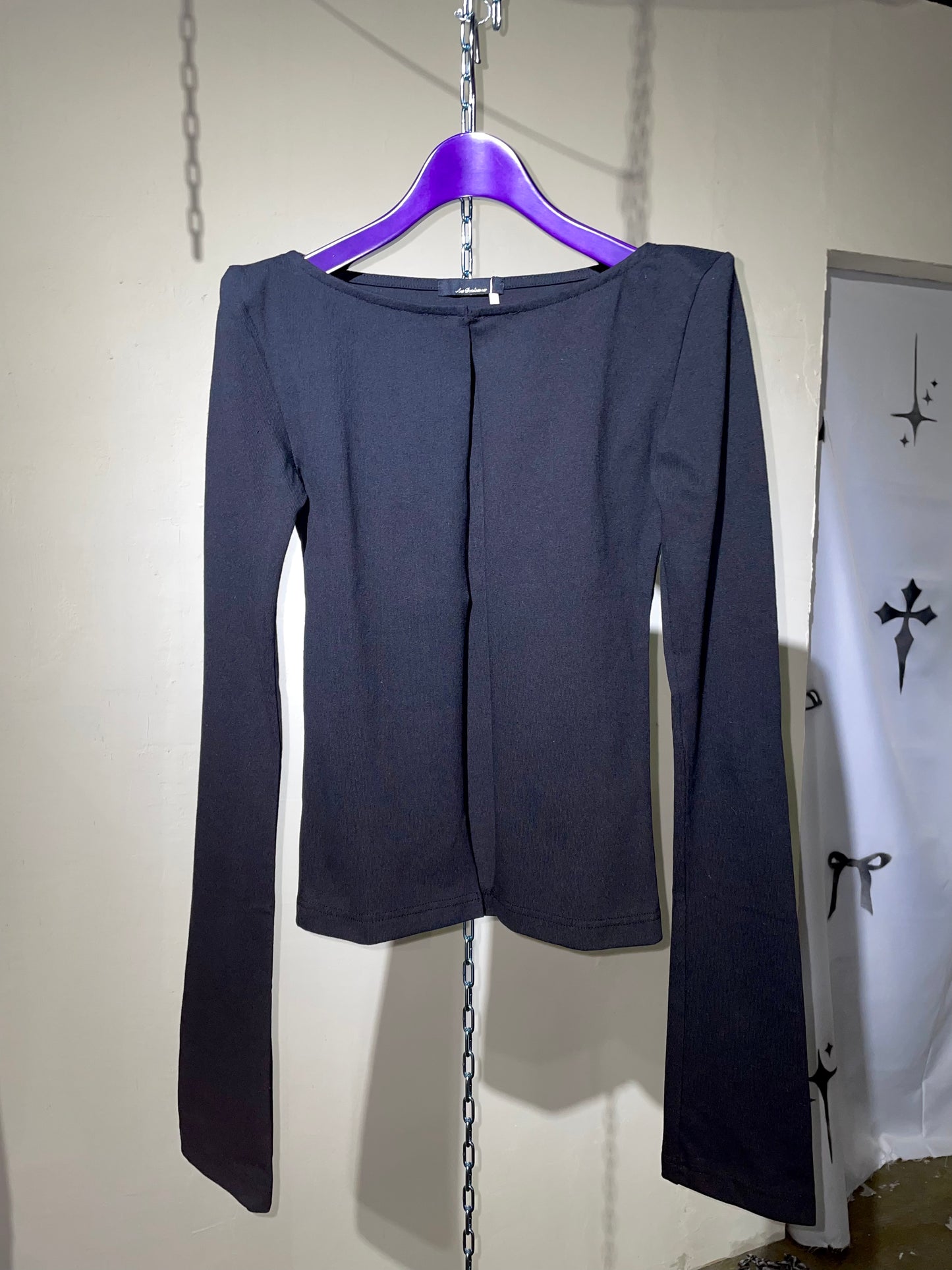 Shoulder cardigan long