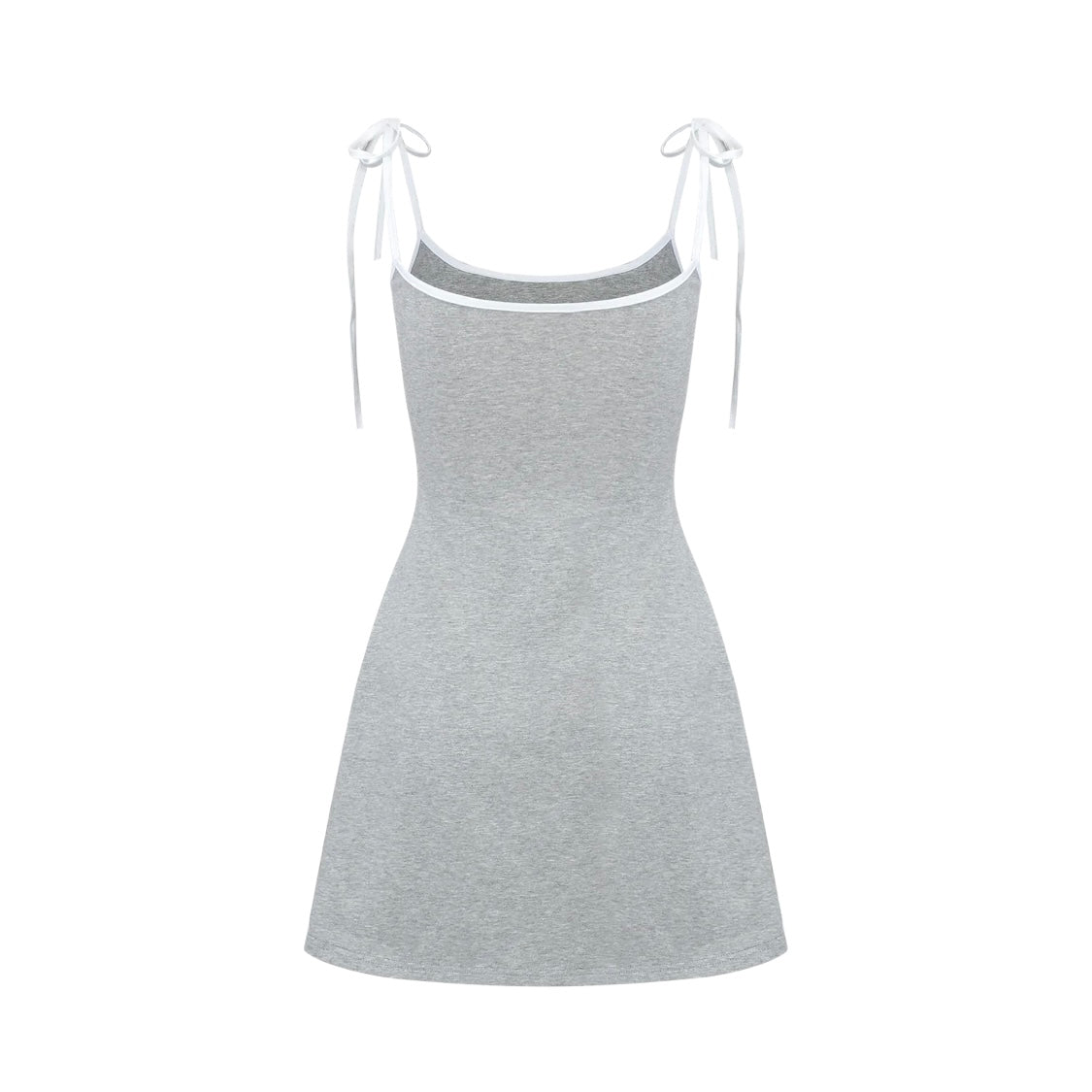 Nodress gray "No cry" crying eyes printed camisole dress