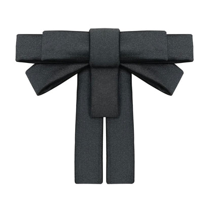 Nodress black bow brooch