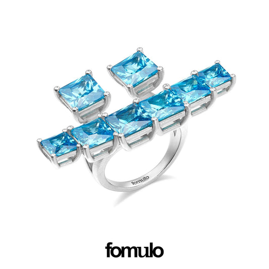 fomulo pixel diamond emoticon ring happy