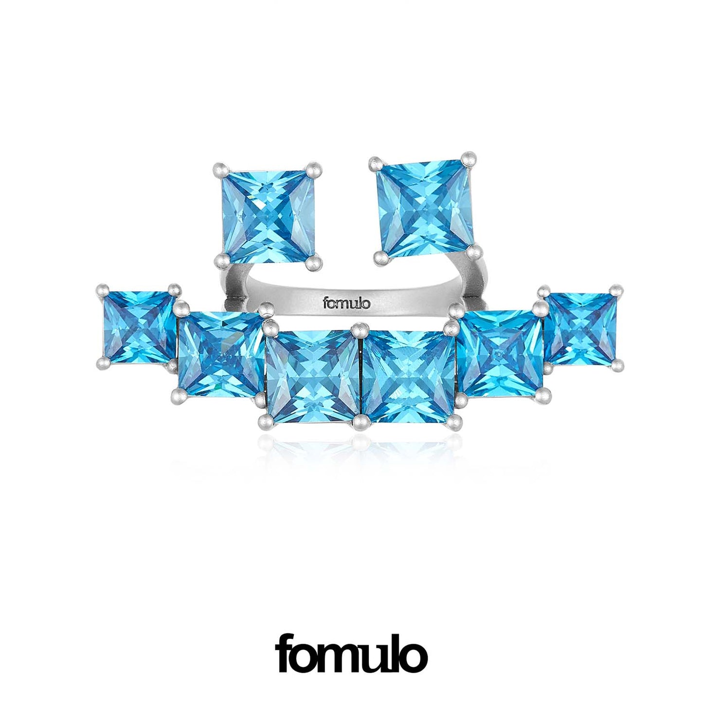 fomulo pixel diamond emoticon ring happy