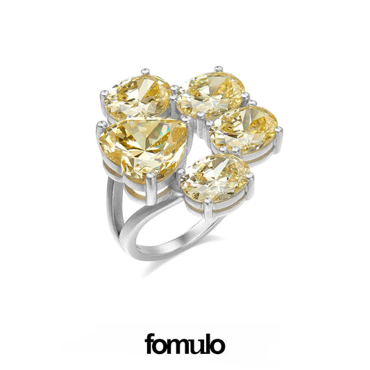 fomulo pixel diamond emoticon ring Paw
