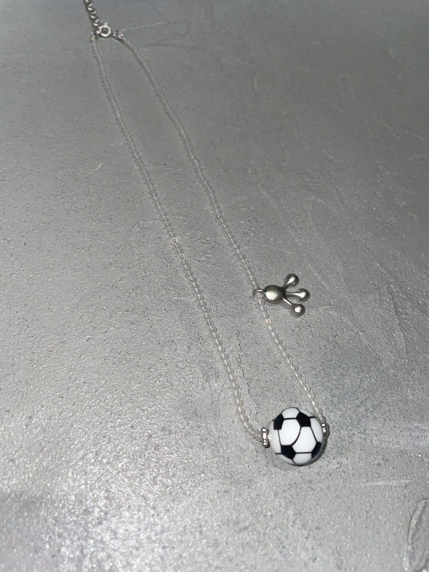 fomulo football crystal beads necklace
