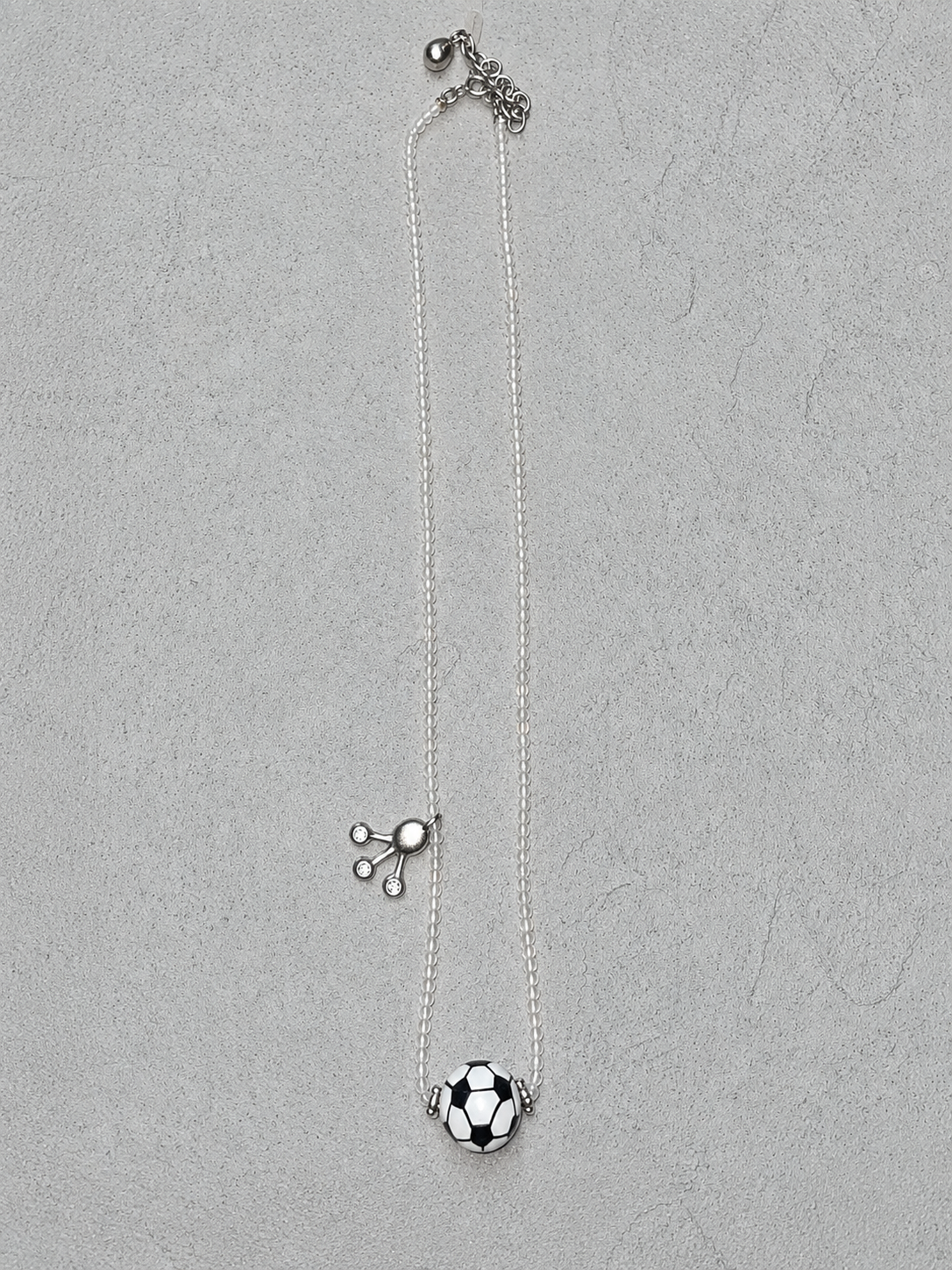 fomulo football crystal beads necklace